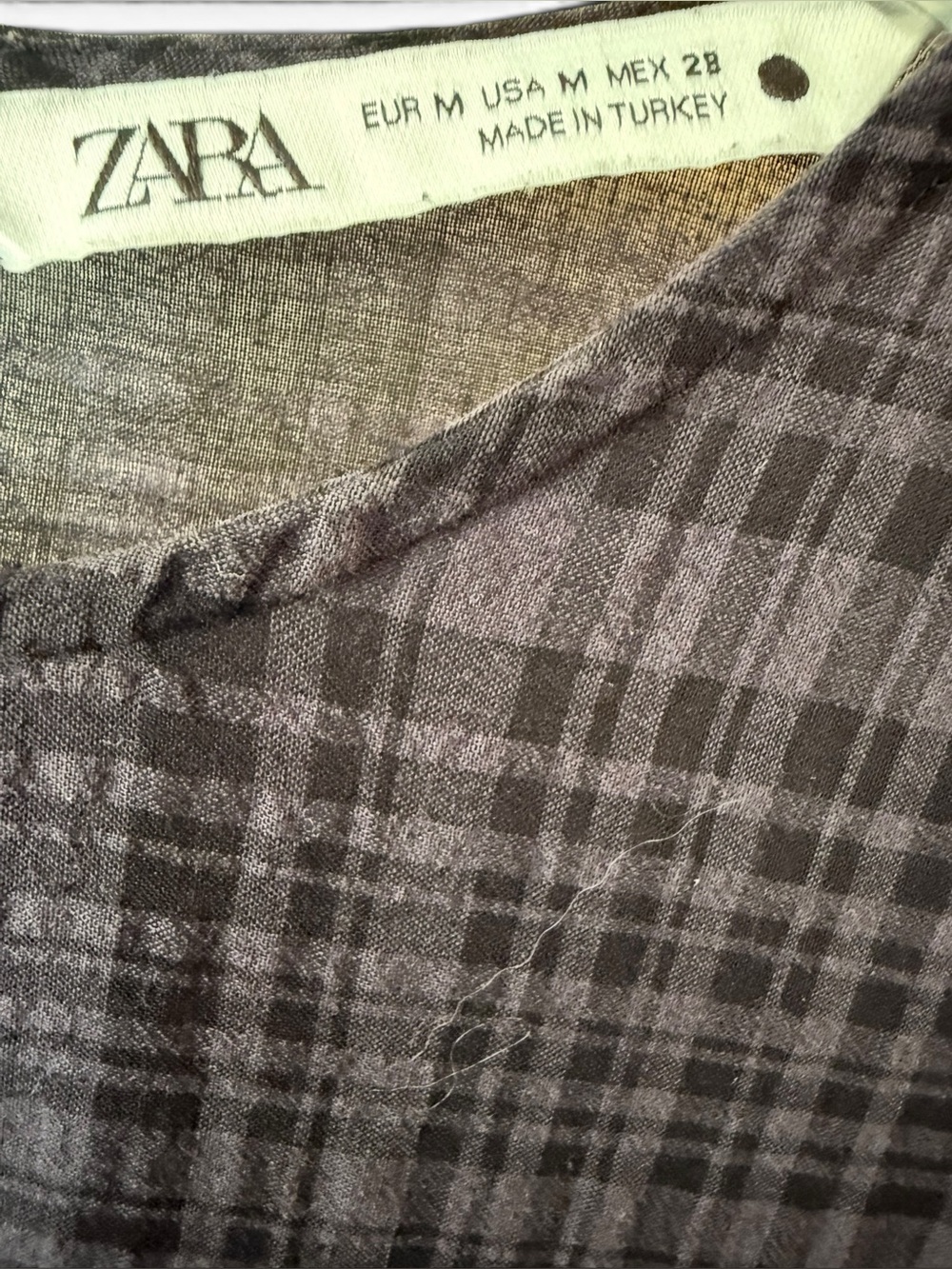 Zara Plaid Tierd Dress - Picture 8 of 10